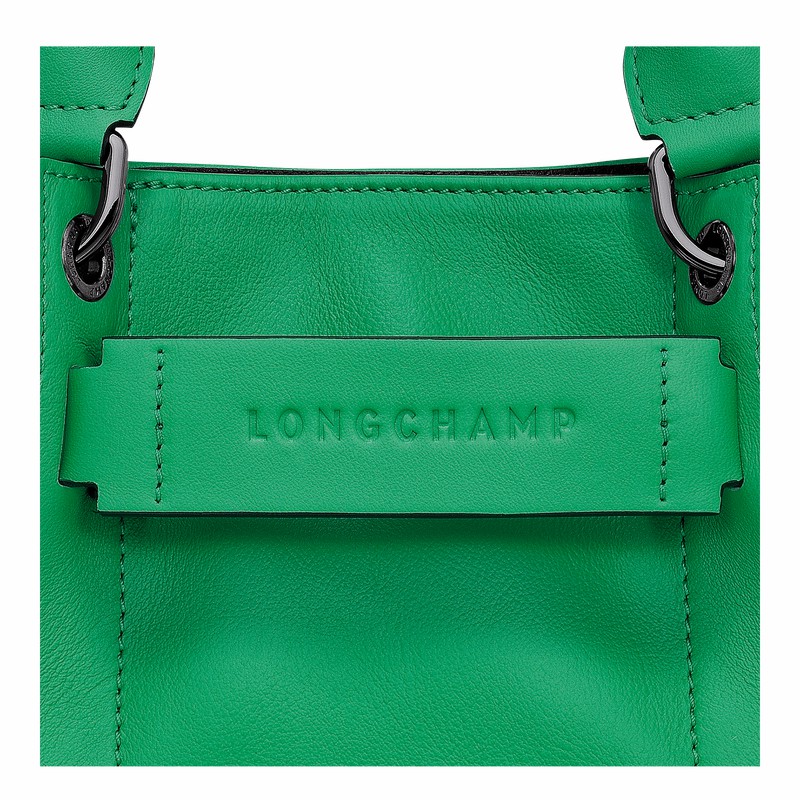 Green Longchamp 3D XS Handbag - Leather UK | 10254HCV129