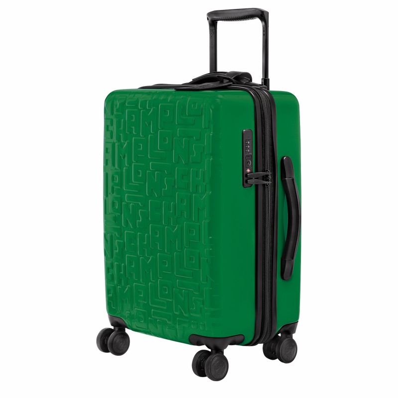 Green Longchamp LGP Travel M Suitcase - Polycarbonate UK | 24024423129