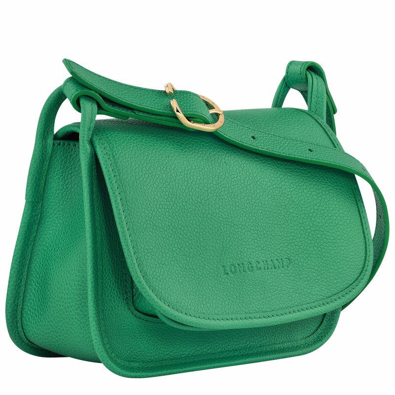 Green Longchamp Le FOULONNÉ S Crossbody bag - Leather UK | 10134021129