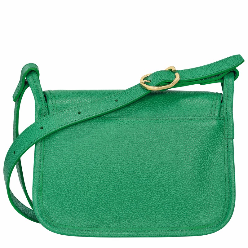 Green Longchamp Le FOULONNÉ S Crossbody bag - Leather UK | 10134021129