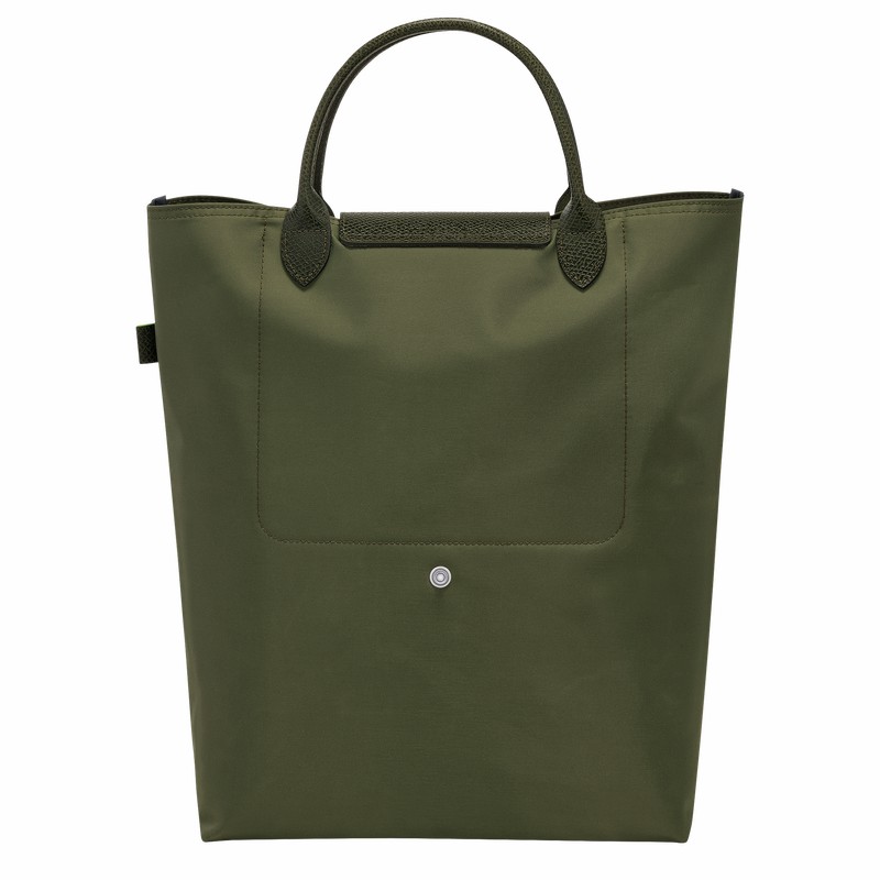 Green Longchamp Le Pliage Green M Tote bag - Canvas UK | 10168919479-