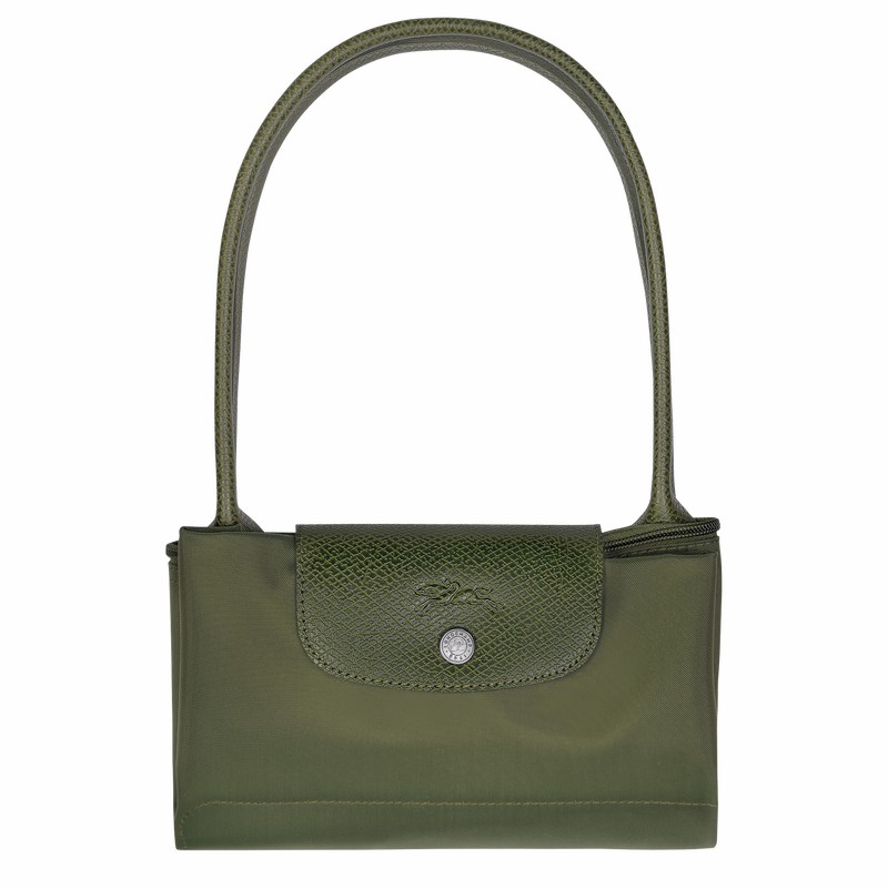 Green Longchamp Le Pliage Green M Tote bag - Recycled canvas UK | L2605919479