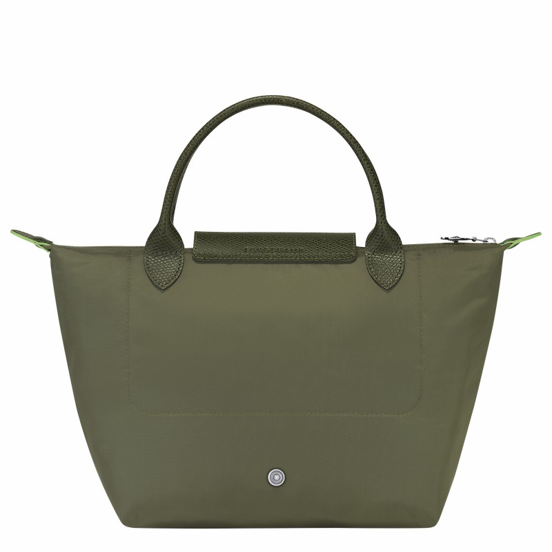 Green Longchamp Le Pliage Green S Handbag - Recycled canvas UK | L1621919479