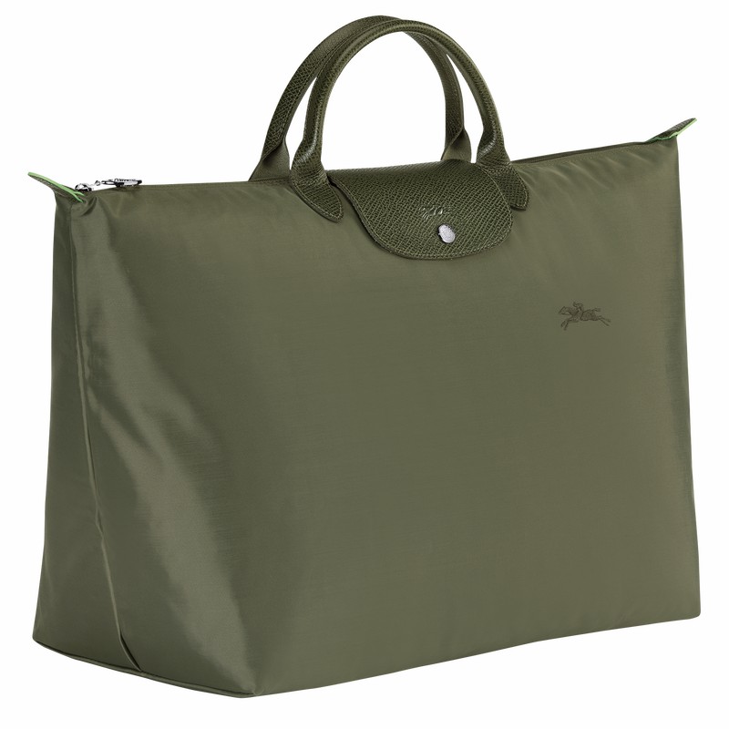 Green Longchamp Le Pliage Green S Travel bag - Recycled canvas UK | L1624919479