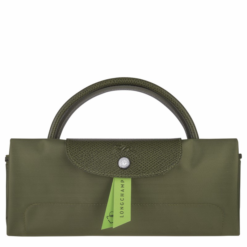 Green Longchamp Le Pliage Green S Travel bag - Recycled canvas UK | L1624919479