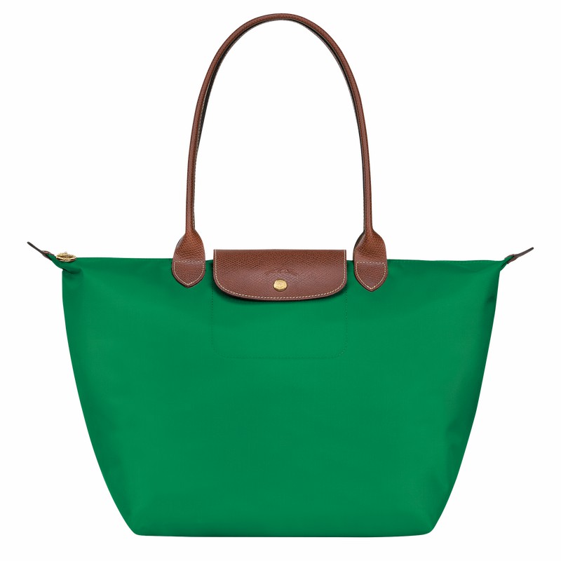 Green Longchamp Le Pliage Original L Tote bag - Recycled canvas UK | L1899089P88