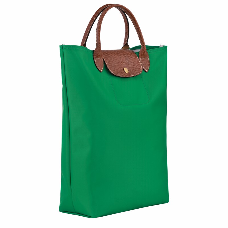 Green Longchamp Le Pliage Original M Tote bag - Canvas UK | 10168089P88-