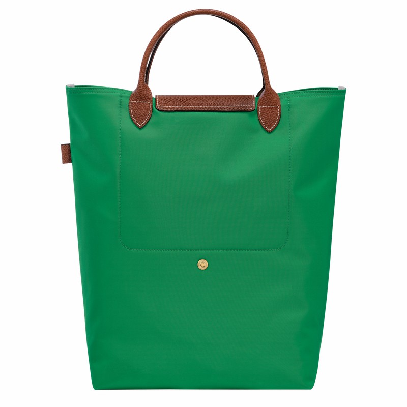 Green Longchamp Le Pliage Original M Tote bag - Canvas UK | 10168089P88-