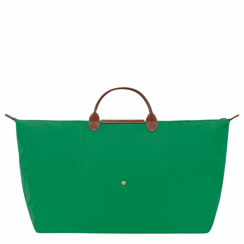 Green Longchamp Le Pliage Original M Travel bag - Recycled canvas UK | L1625089P88