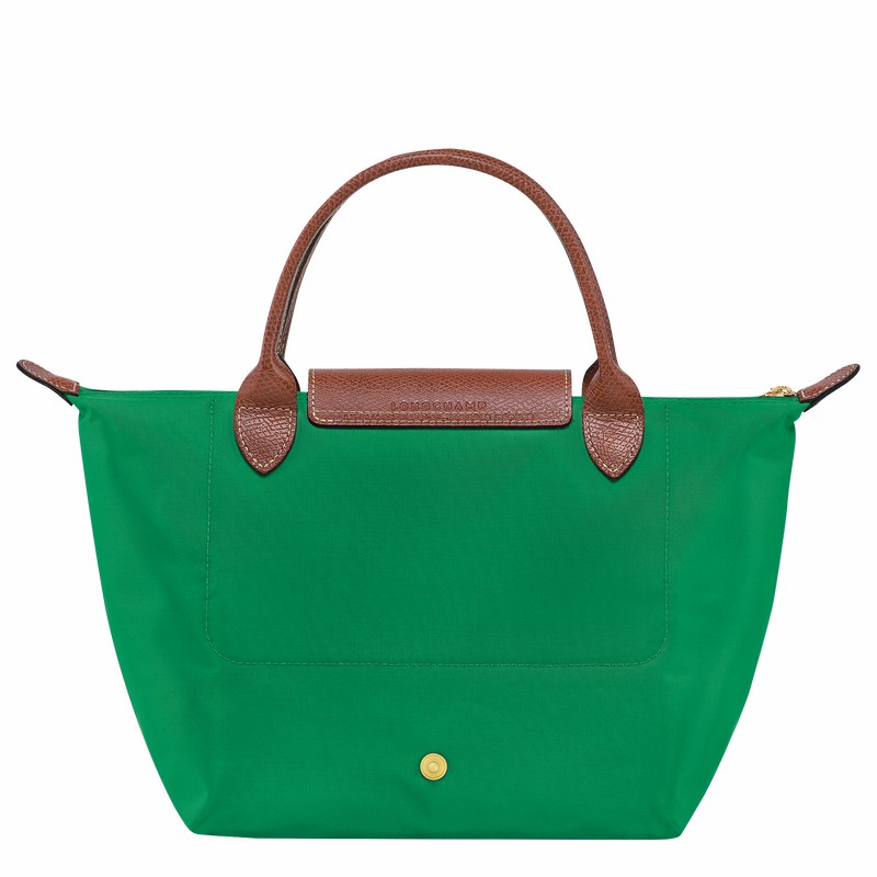 Green Longchamp Le Pliage Original S Handbag - Recycled canvas UK | L1621089P88