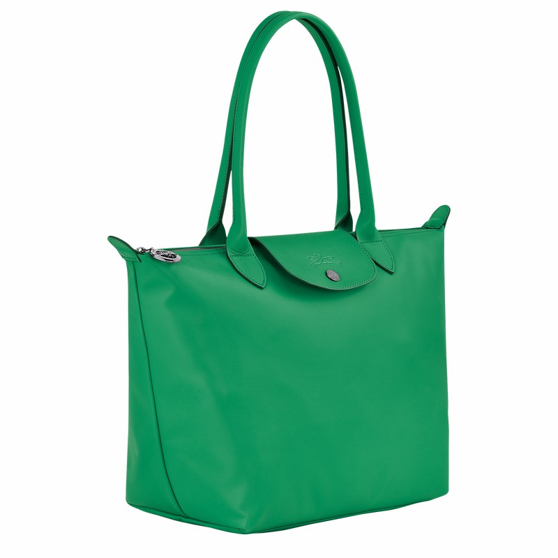 Green Longchamp Le Pliage Xtra M Tote bag - Leather UK | L2605987249