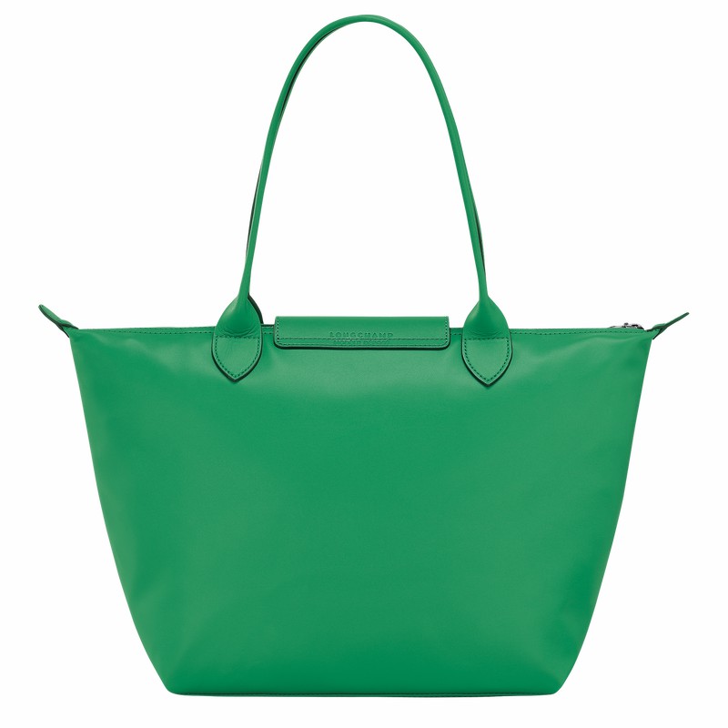 Green Longchamp Le Pliage Xtra M Tote bag - Leather UK | L2605987249