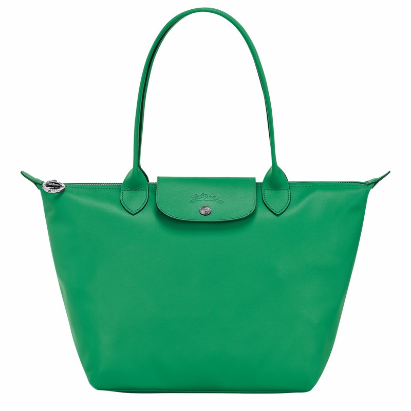 Green Longchamp Le Pliage Xtra M Tote bag - Leather UK | L2605987249