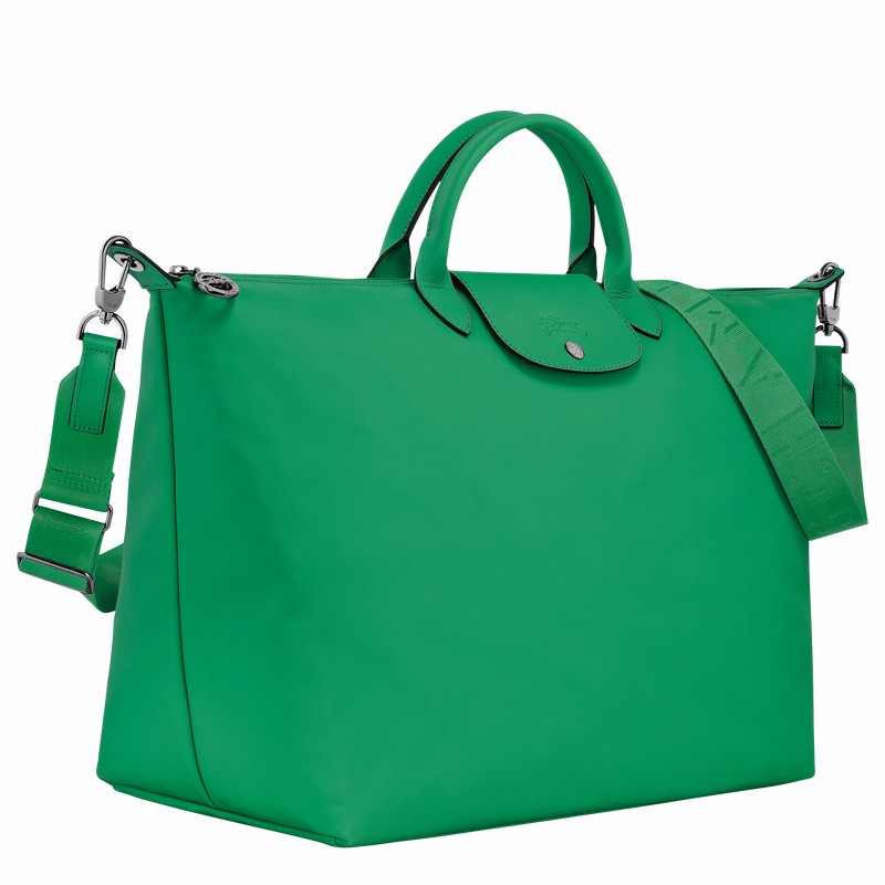 Green Longchamp Le Pliage Xtra S Travel bag - Leather UK | L1624987249