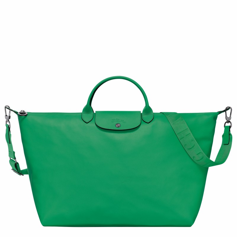 Green Longchamp Le Pliage Xtra S Travel bag - Leather UK | L1624987249