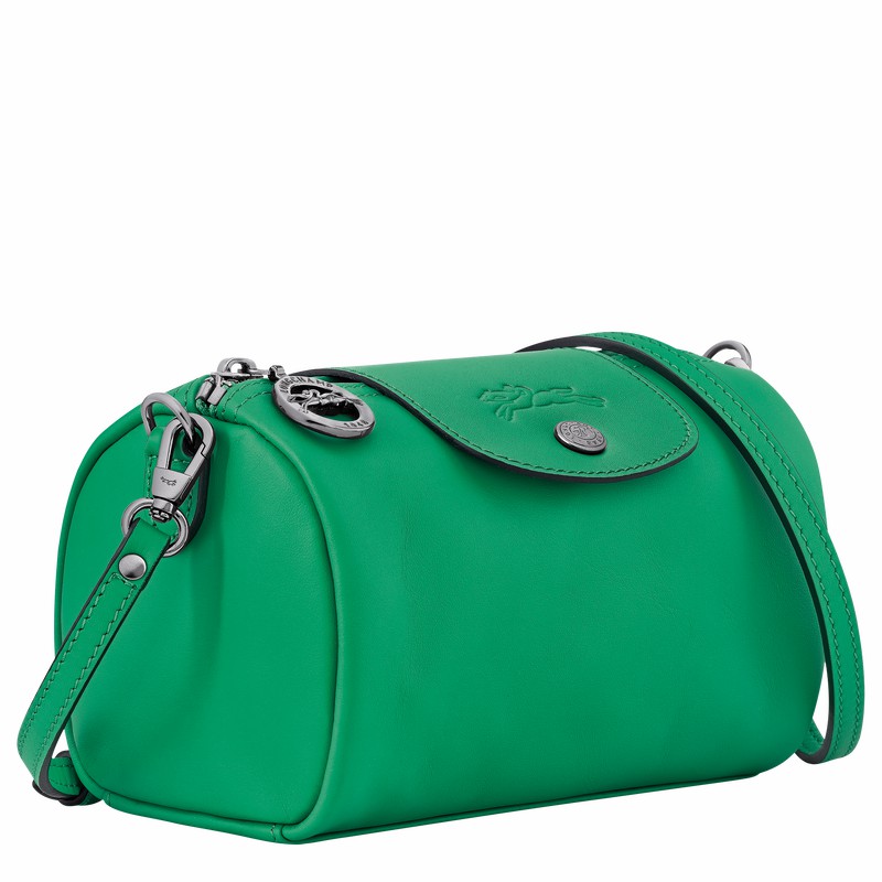 Green Longchamp Le Pliage Xtra XS Crossbody bag - Leather UK | 10255987249