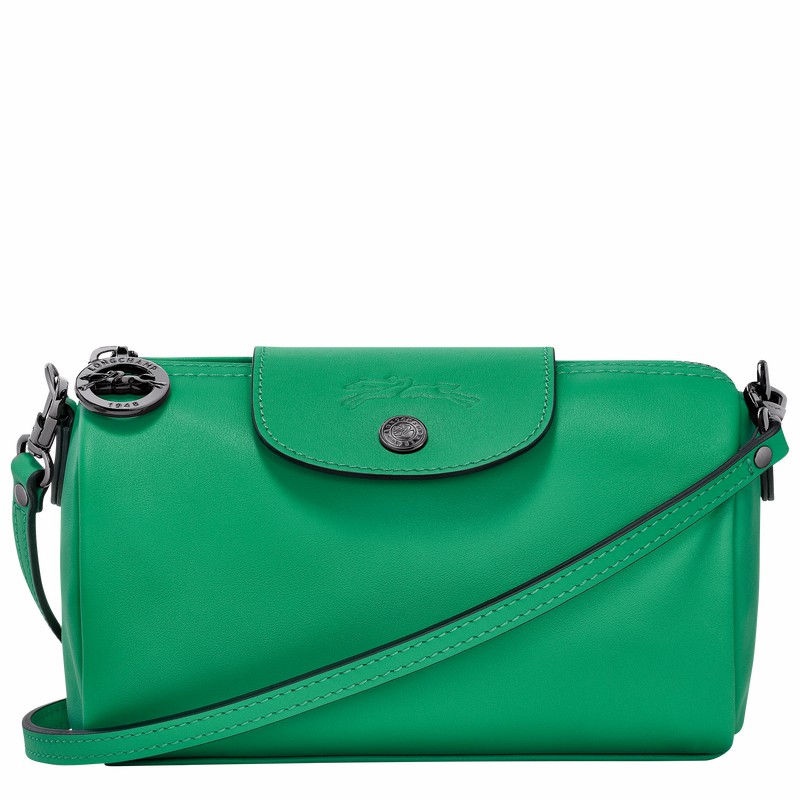 Green Longchamp Le Pliage Xtra XS Crossbody bag - Leather UK | 10255987249