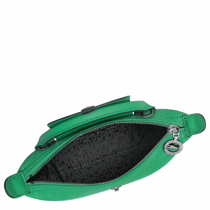 Green Longchamp Le Pliage Xtra XS Pouch - Leather UK | 34205987249