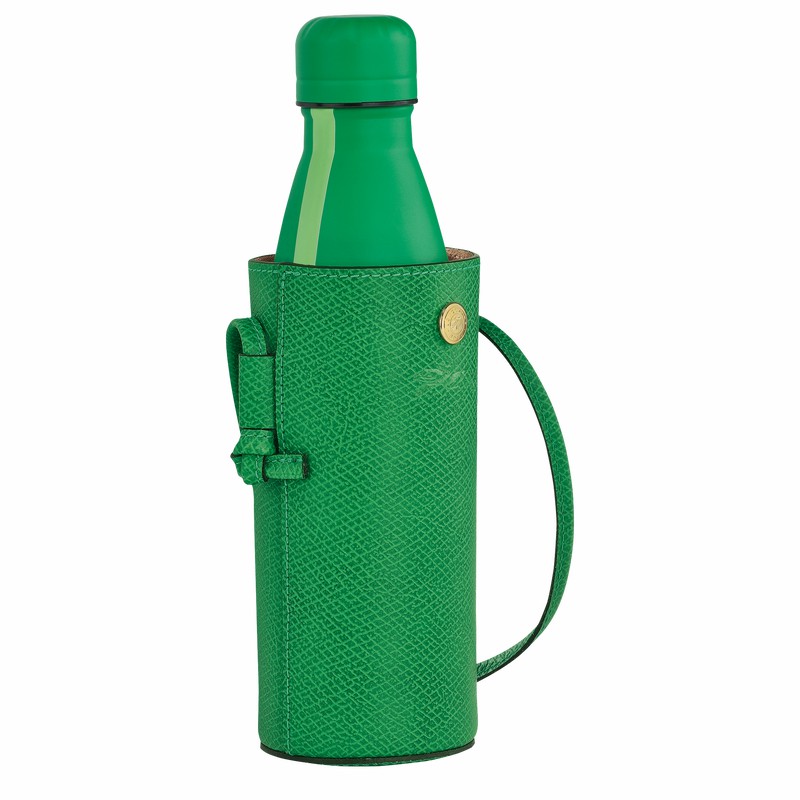 Green Longchamp ÉPURE Bottle holder - Leather UK | 34186HYZ129