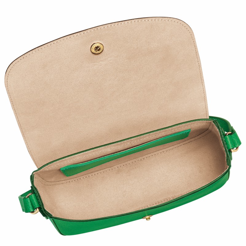 Green Longchamp ÉPURE S Crossbody bag - Leather UK | 10253HYZ129