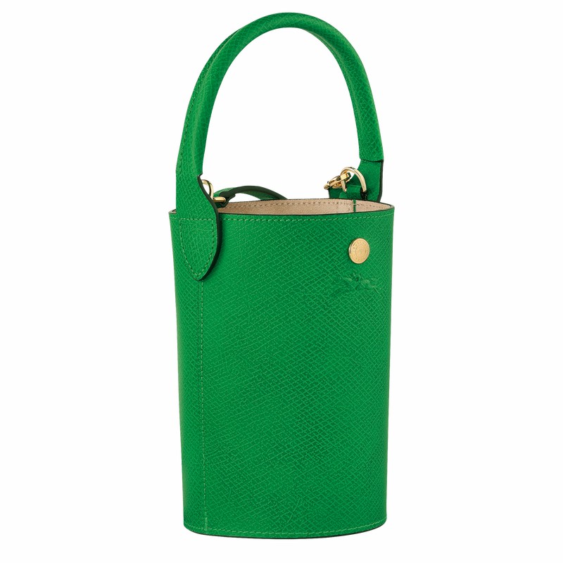 Green Longchamp ÉPURE XS Crossbody bag - Leather UK | 10213HYZ129