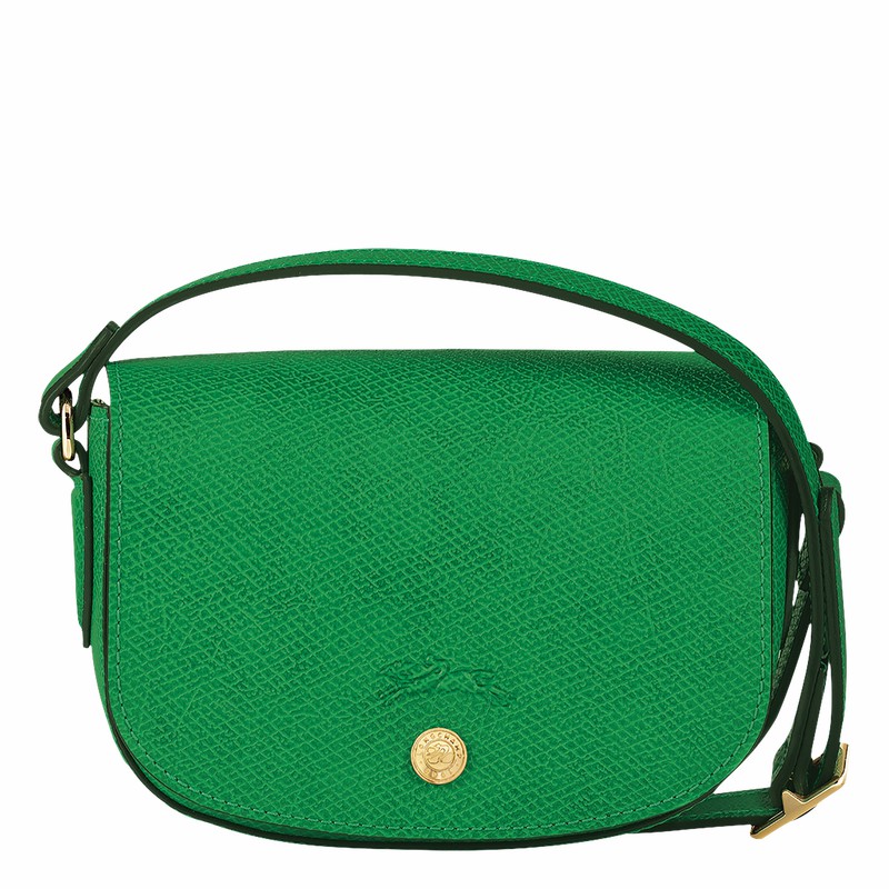 Green Longchamp ÉPURE XS Crossbody bag - Leather UK | 10165HYZ129