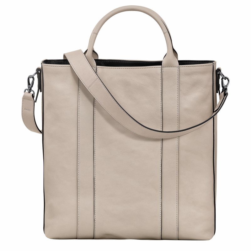 Grey Longchamp 3D L Tote bag - Leather UK | 20052HCV299