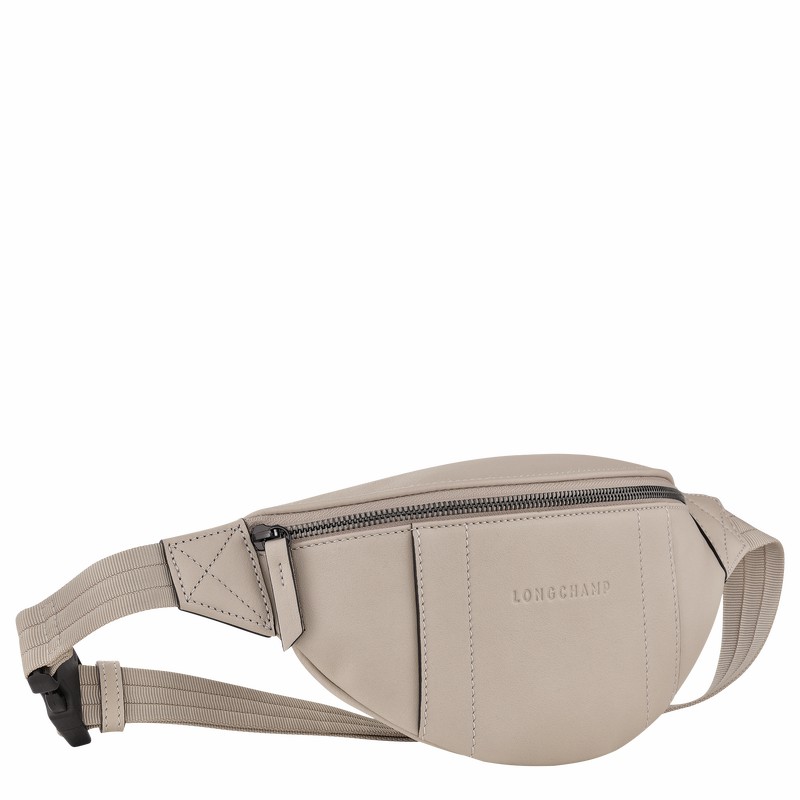 Grey Longchamp 3D S Belt bag - Leather UK | 20054HCV299