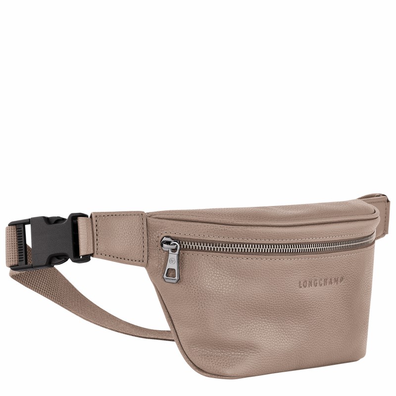 Grey Longchamp Le FOULONNÉ M Belt bag - Leather UK | 20045021F78