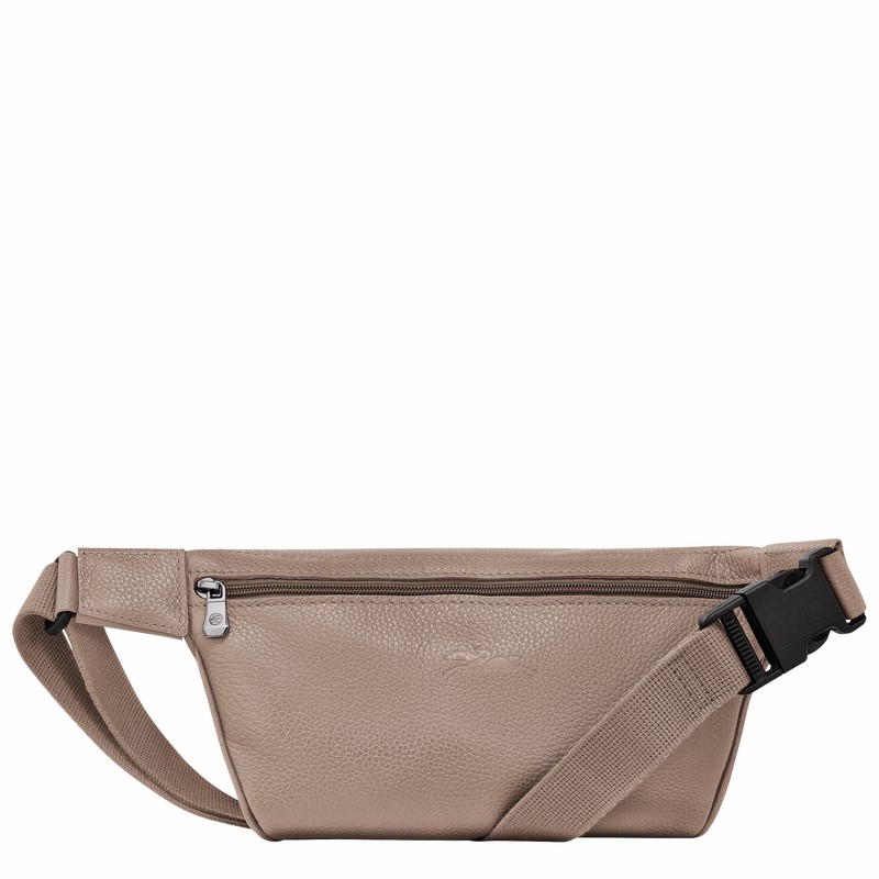 Grey Longchamp Le FOULONNÉ M Belt bag - Leather UK | 20045021F78