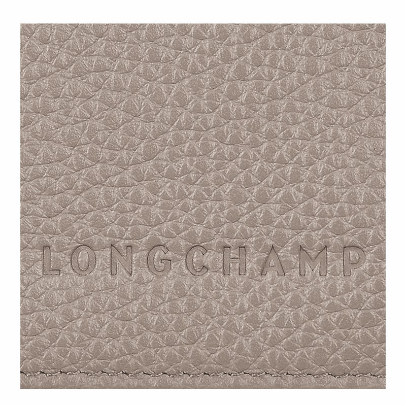 Grey Longchamp Le FOULONNÉ Passport cover - Leather UK | L3416021P55-