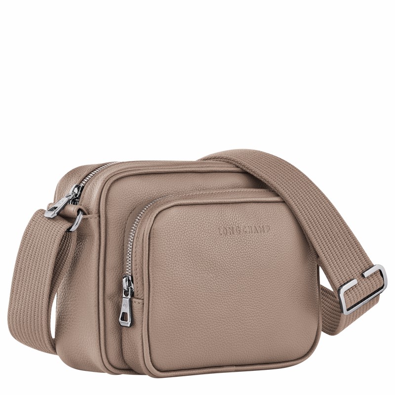 Grey Longchamp Le FOULONNÉ S Camera bag - Leather UK | 20043021F78