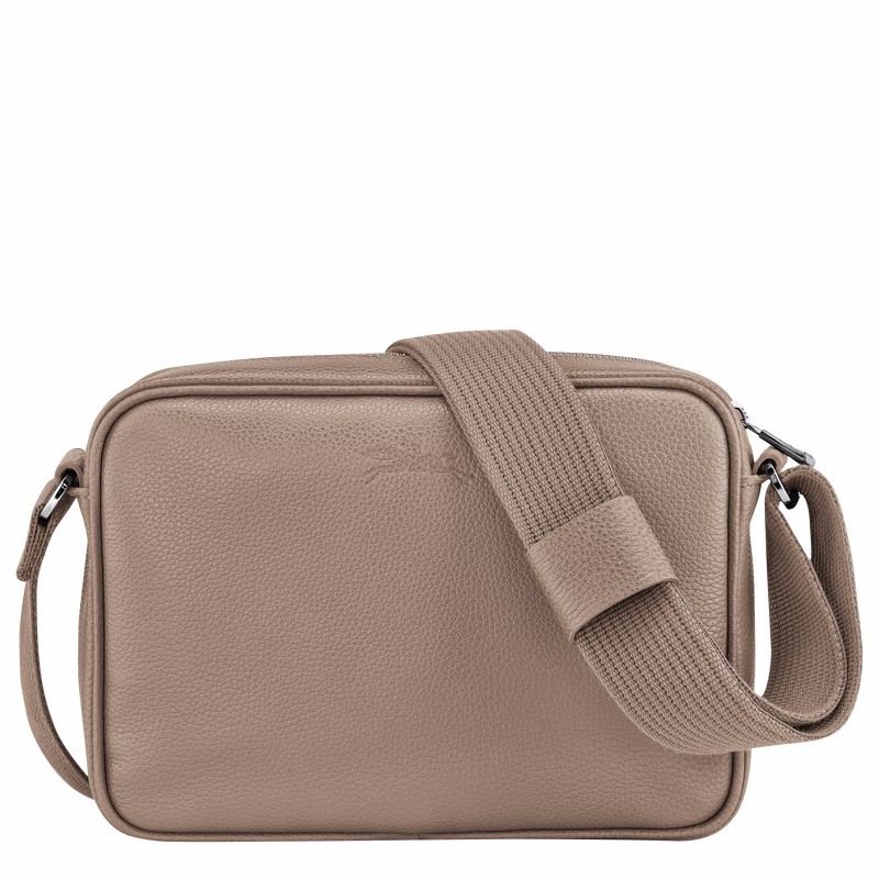 Grey Longchamp Le FOULONNÉ S Camera bag - Leather UK | 20043021F78