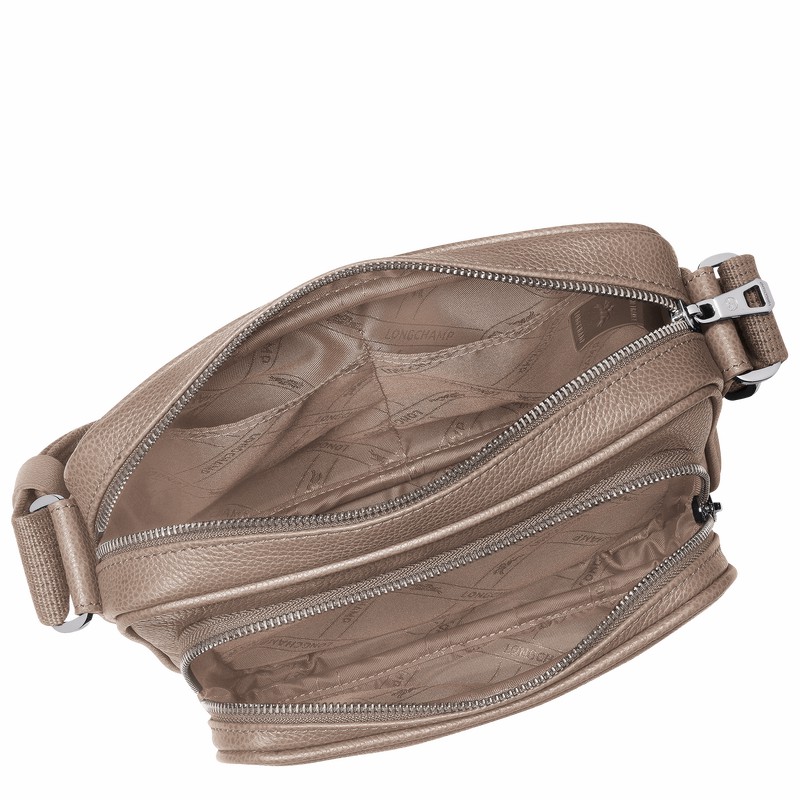 Grey Longchamp Le FOULONNÉ S Camera bag - Leather UK | 20043021F78