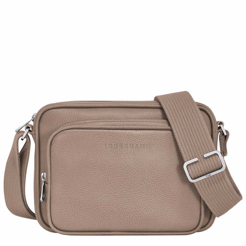 Grey Longchamp Le FOULONNÉ S Camera bag - Leather UK | 20043021F78