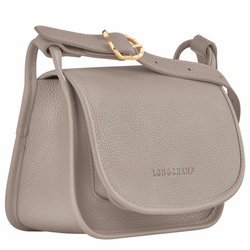 Grey Longchamp Le FOULONNÉ S Crossbody bag - Leather UK | 10134021P55