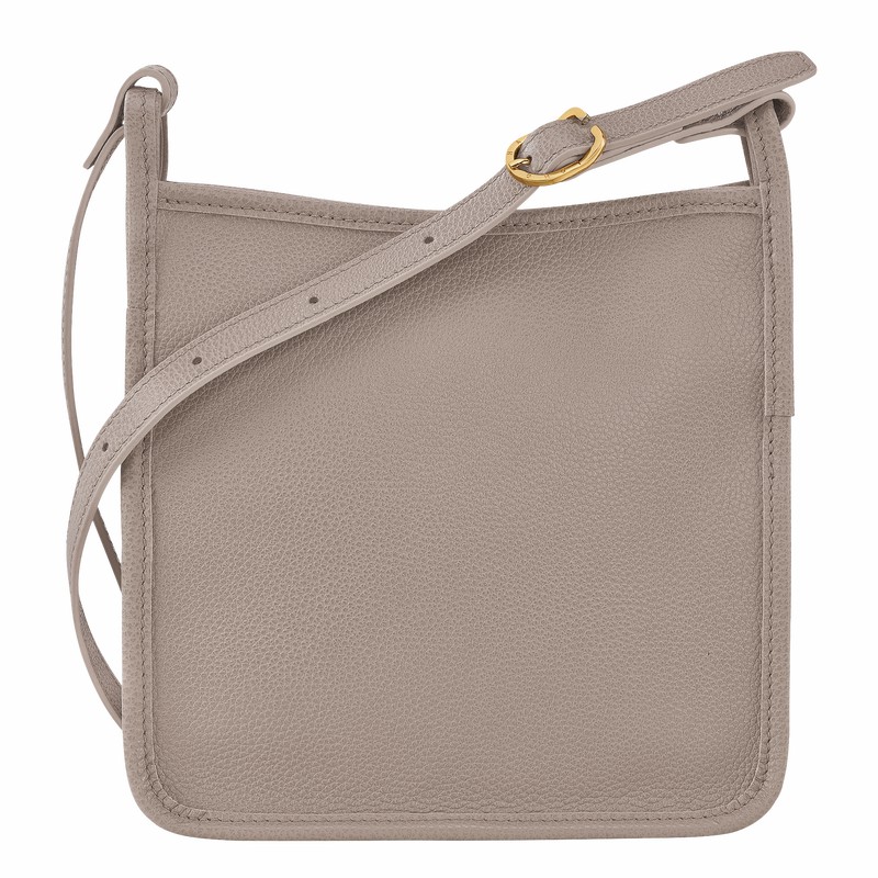 Grey Longchamp Le FOULONNÉ S Crossbody bag - Leather UK | 10138021P55