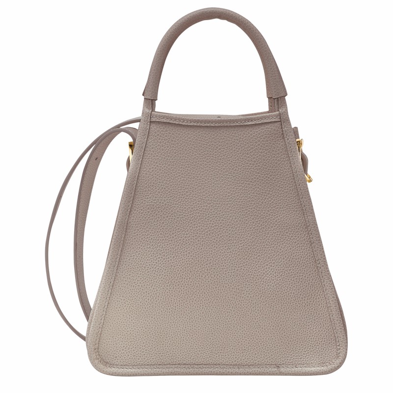 Grey Longchamp Le FOULONNÉ S Handbag - Leather UK | 10233021P55