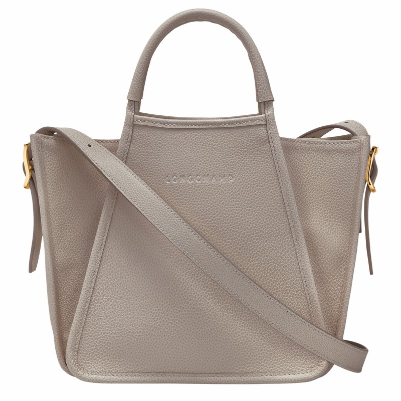 Grey Longchamp Le FOULONNÉ S Handbag - Leather UK | 10233021P55