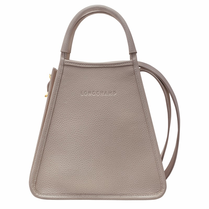 Grey Longchamp Le FOULONNÉ S Handbag - Leather UK | 10233021P55