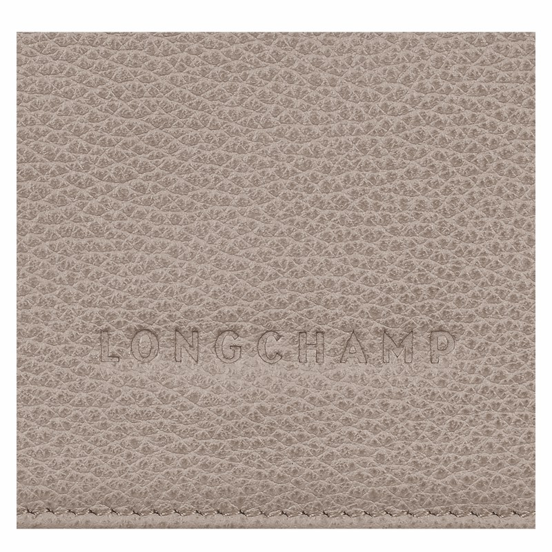 Grey Longchamp Le FOULONNÉ Wallet - Leather UK | 30021021P55-