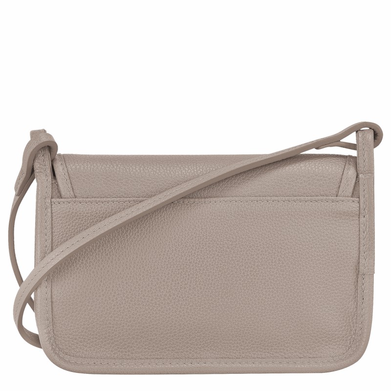 Grey Longchamp Le FOULONNÉ XS Clutch - Leather UK | 10133021P55