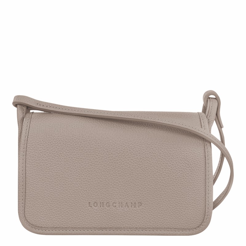 Grey Longchamp Le FOULONNÉ XS Clutch - Leather UK | 10133021P55