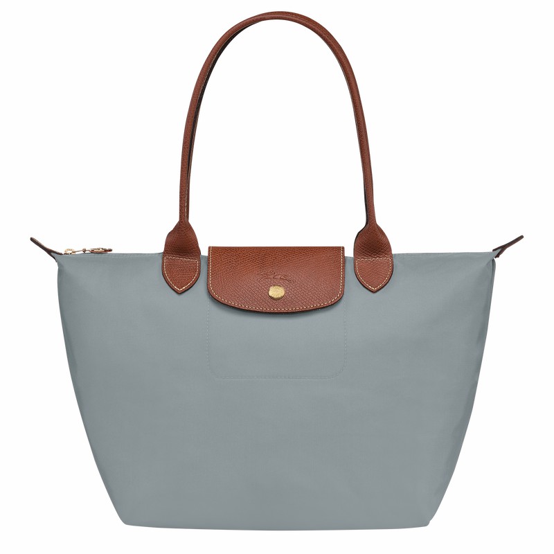 Grey Longchamp Le Pliage Original M Tote bag - Recycled canvas UK | L2605089P80