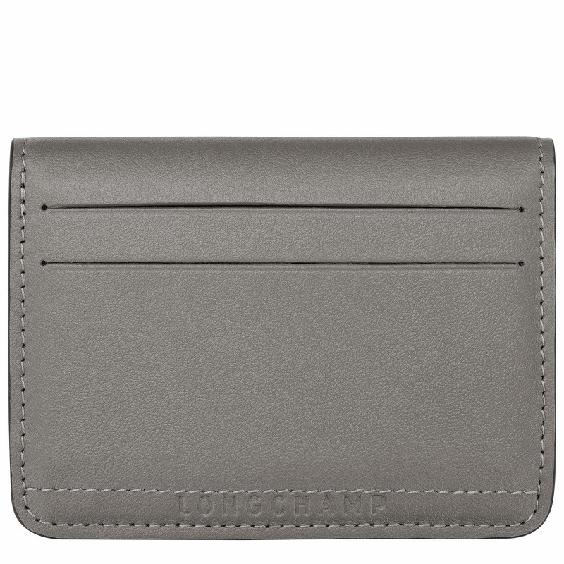 Grey Longchamp Le Pliage Xtra Card holder - Leather UK | 30039987P55