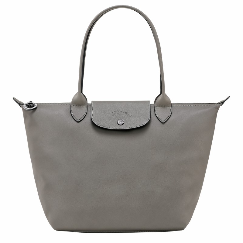 Grey Longchamp Le Pliage Xtra M Tote bag - Leather UK | L2605987P55