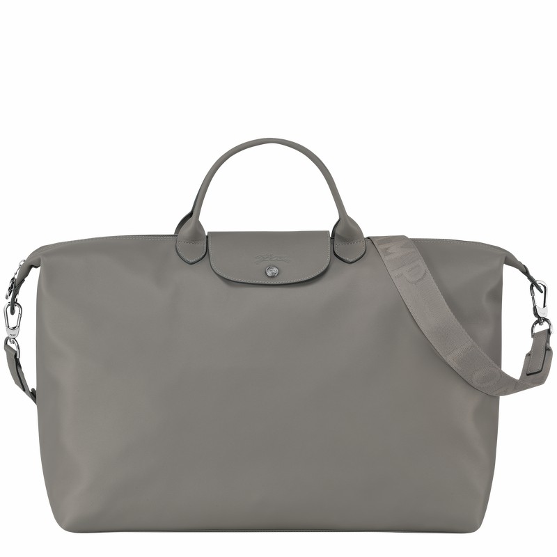 Grey Longchamp Le Pliage Xtra S Travel bag - Leather UK | L1624987P55-