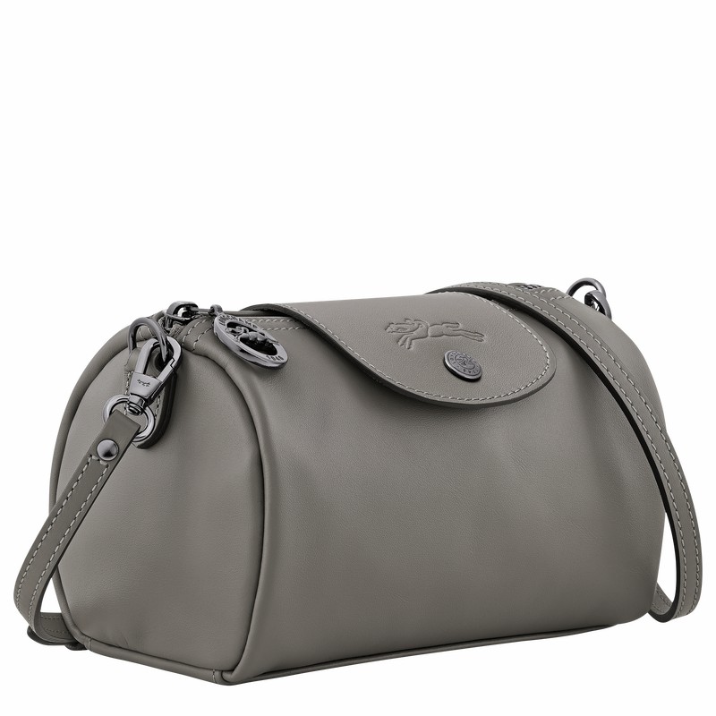 Grey Longchamp Le Pliage Xtra XS Crossbody bag - Leather UK | 10255987P55