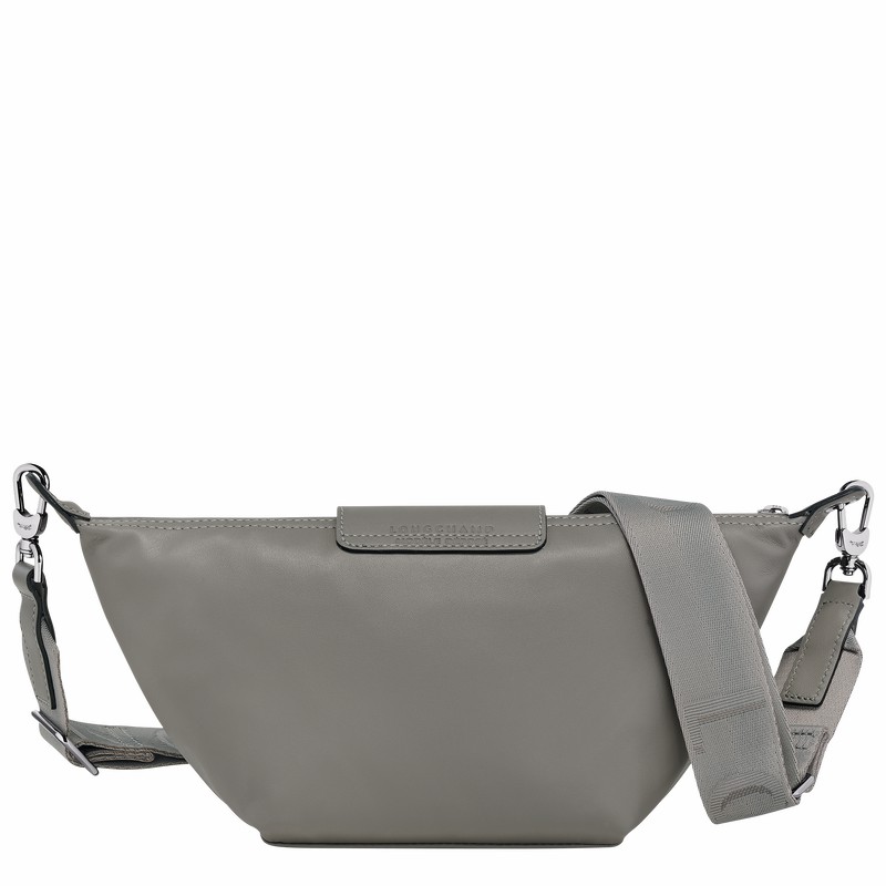 Grey Longchamp Le Pliage Xtra XS Crossbody bag - Leather UK | 10212987P55