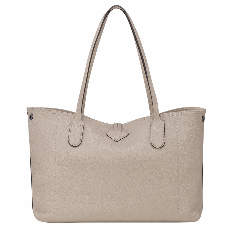 Grey Longchamp Le Roseau Essential L Tote bag - Leather UK | L2686968266